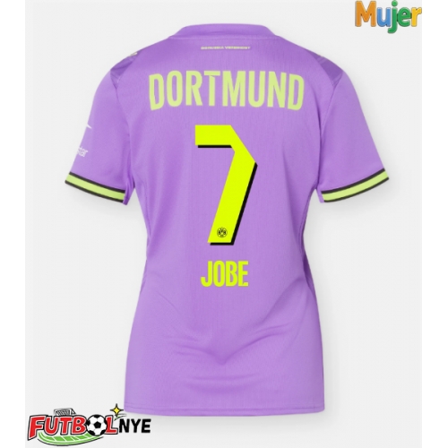 Camiseta Borussia Dortmund Jobe Bellingham #7 Tercera Equipación para mujer 2026-27 manga corta